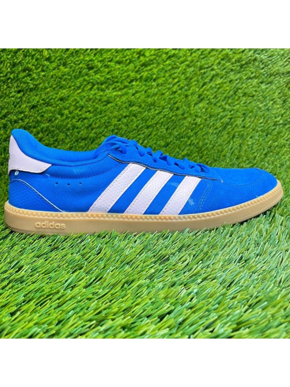 Adidas Breaknet Sleek Womens Size 9 Blue White‎ Athletic Suede Shoes Sneakers
